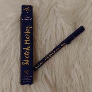 💙FIRM! NWT TOO FACED SKETCH MARKER LIQUID ART EYELINER DEEP NAVY BLUE